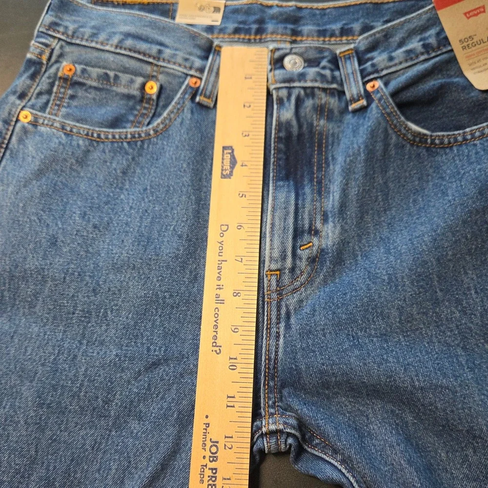 Levi's 505 Regular Fit Jeans Mens 33x30 Blue New Straight Leg Denim 005054891